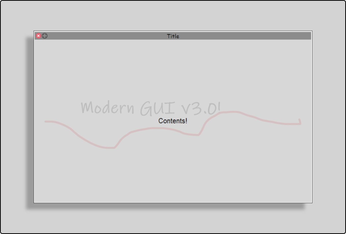 Modern GUI project preview