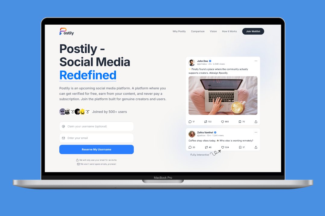 Postily project preview